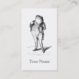 gentleman Frog in Jacka Svan Visitkort