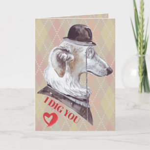 Gentleman Hound Dog I Dig You Helgkort