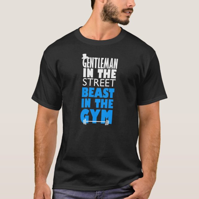 gentleman in the Street- Beast in the Gym T Shirt (Framsida)