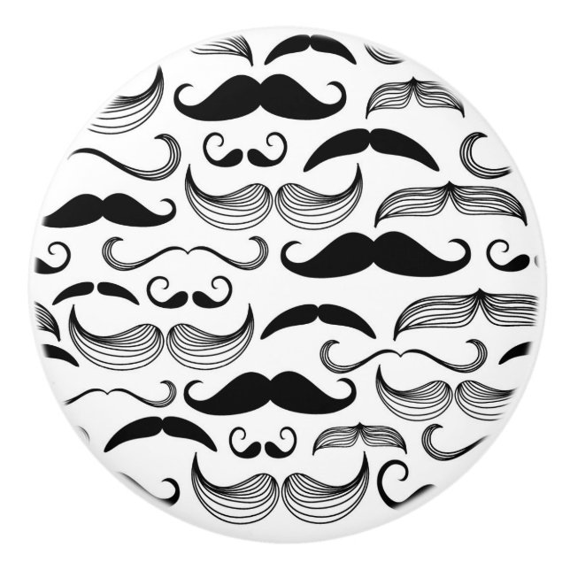 Gentleman klubb. Mustaschmönster 2 Knopp (Framsidan)