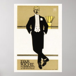 gentleman PUB RICHE Sachplakat Hans Rudi Erdt Poster