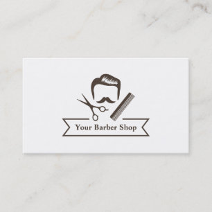 Gentleman Scissors Frisör Barberare Salong Visitkort