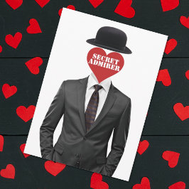 gentleman Secret Admirer Helgkort