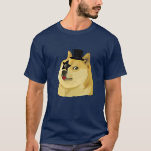 gentleman Sten Rockin Hund - Hodl Dogecoin T Shirt