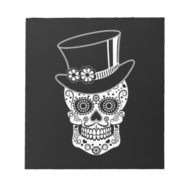 gentleman Sugar Skull Anteckningsblock (Framsida)