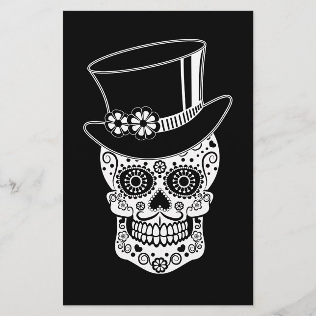 gentleman Sugar Skull Brevpapper (Framsida)