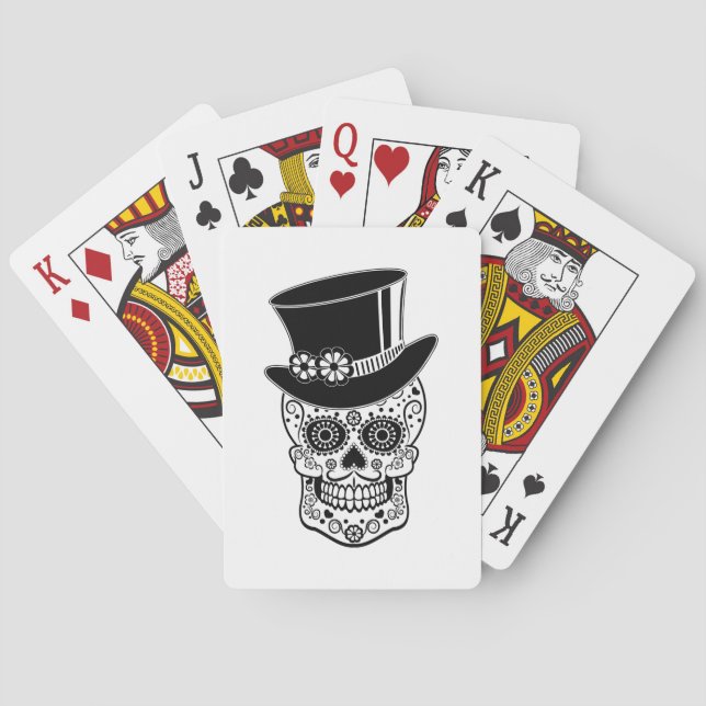 gentleman Sugar Skull Casinokort (Baksidan)