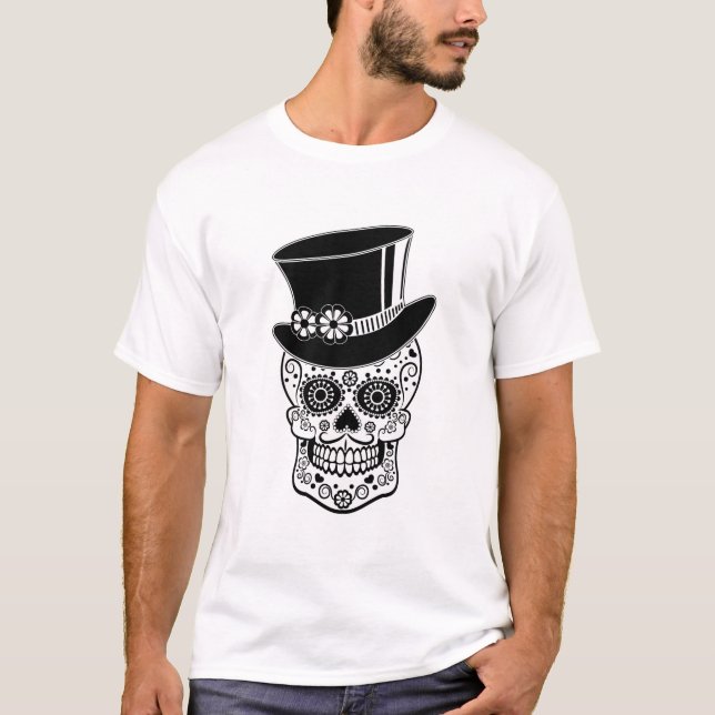 gentleman Sugar Skull Tee Shirt (Framsida)