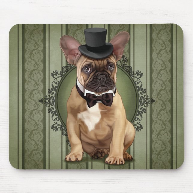 Gentlemanfranskbulldogg Musmatta (Framsidan)