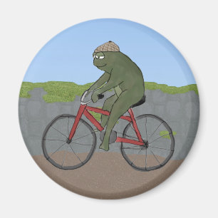 Gentlemangroda på en cykelmagnet magnet