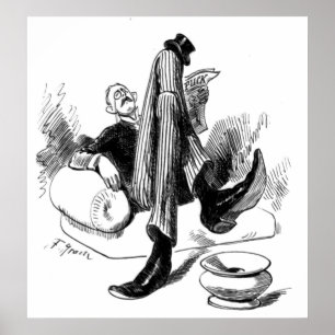 Gentlemanläsning 1880 poster