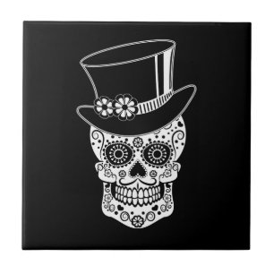 Gentlemansocker Skull-01 Kakelplatta