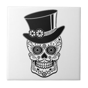 Gentlemansocker Skull-01 Kakelplatta
