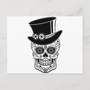 Gentlemansocker Skull-01 Vykort