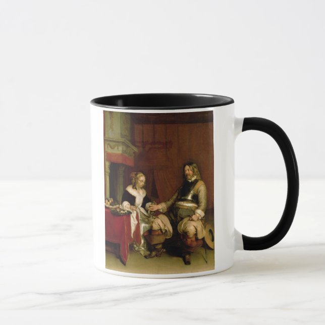 Gentlemansoldaten (olja på kanfas) mugg (Höger)