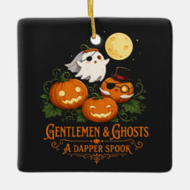Gentlemen & Ghosts Halloween Julgransprydnad Keramik