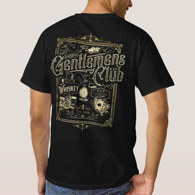Gentlemen's Club Retro T-Shirt (Baksida)