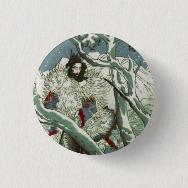 Gentoku Visiting Komei i Snö (1:3) Knapp (Framsida)