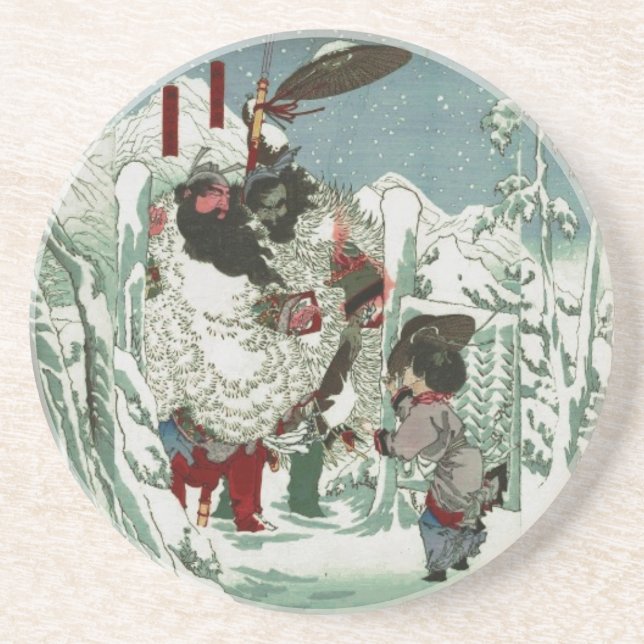 Gentoku Visiting Komei i Snö (2:3) Underlägg (Framsidan)