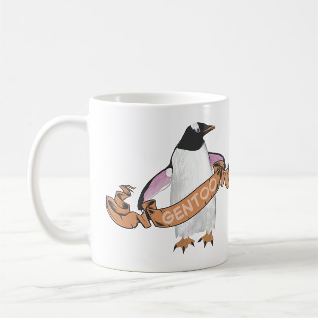 Gentoo penguin kaffemugg (Vänster)