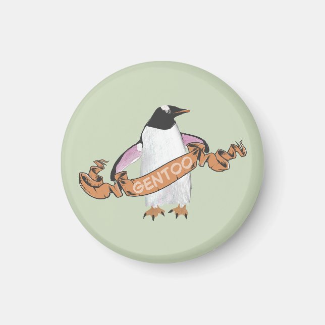 Gentoo penguin magnet (Framsidan)