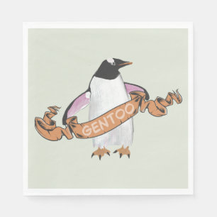 Gentoo penguin pappersservett