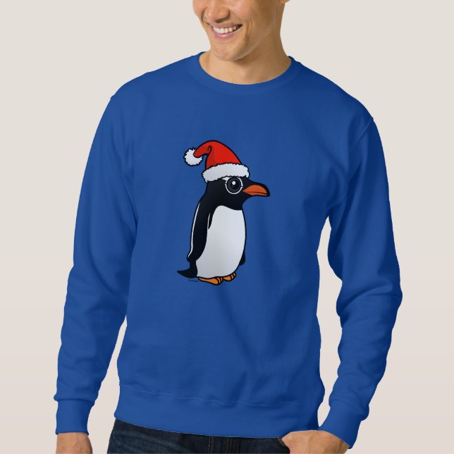 Gentoo Penguin Santa Sweatshirt (Framsida)