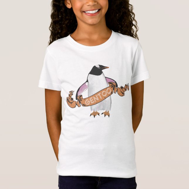 Gentoo penguin t shirt (Framsida)
