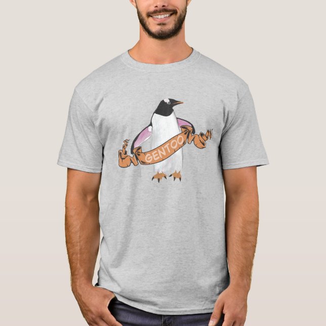 Gentoo penguin t shirt (Framsida)