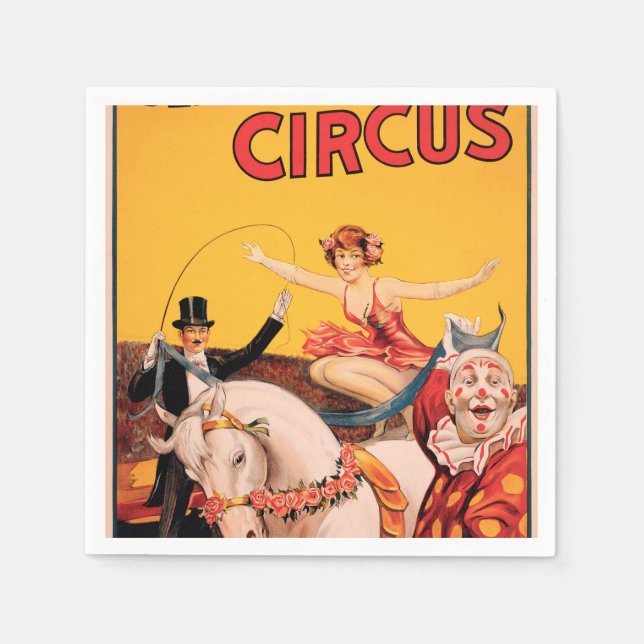 Gentry Bros. Circus Pappersservett (Framsidan)