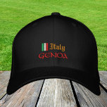Genua & Italien mode / Italienska Flagga patrioter Broderad Keps<br><div class="desc">Havshattar: Italien & Genoa,  italienska basboll för mode / truckerkepsar för italienska patrioter - kärlek mitt land,  resa,  helgdag / sportfantaster</div>