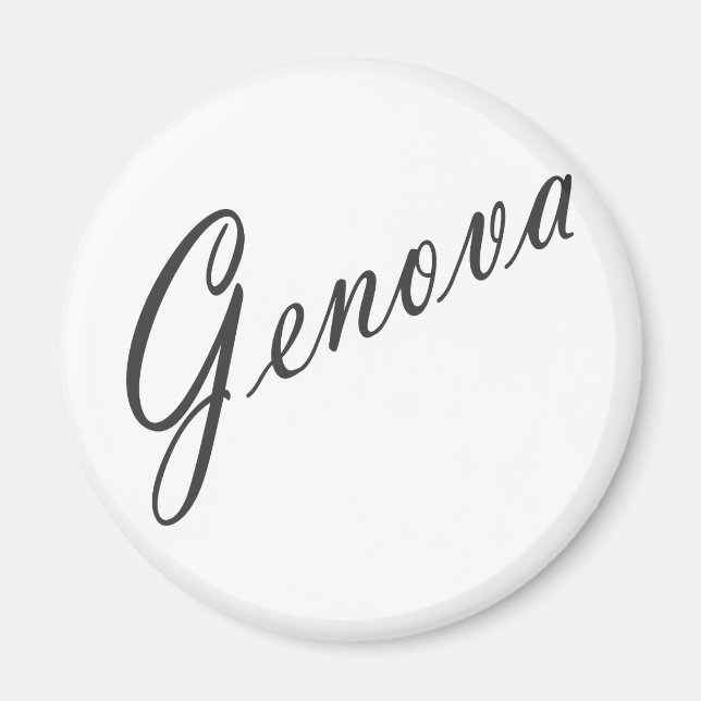Genua-produkter! Magnet (Framsidan)