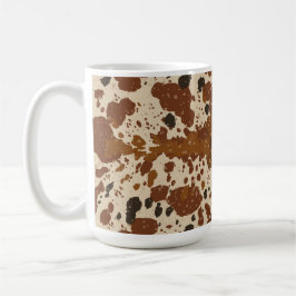 Genuine 100% Latte Cowhide Pattern Mug | Neutral  Kaffemugg
