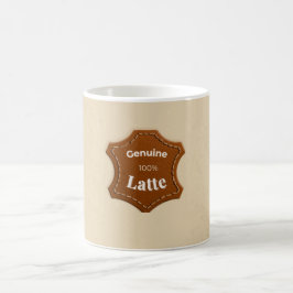 Genuine 100% Latte Neutral Pattern Mug Kaffemugg