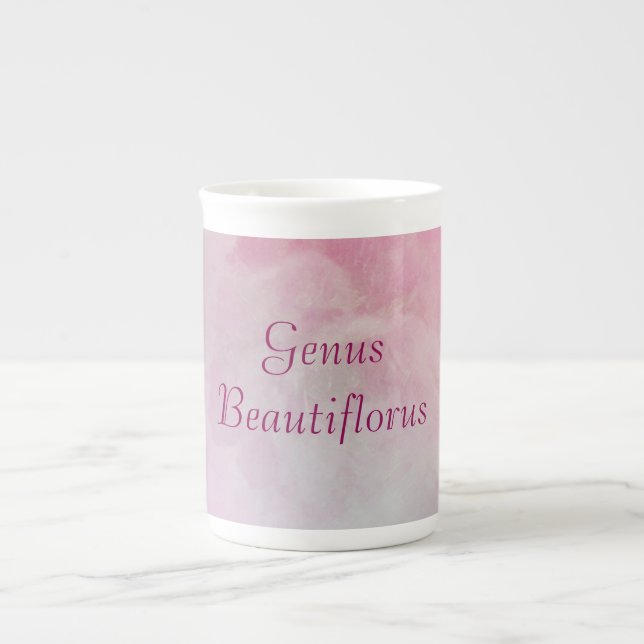 "Genus Beautiflorus" Mugg Benporslin Mugg (Framsidan)