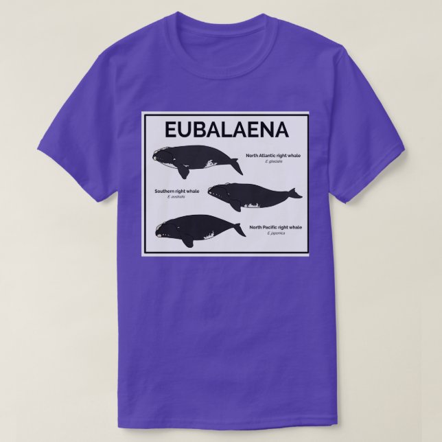 Genus Eubalaena Höger Whales T Shirt (Design framsida)