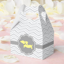 Genusneutral Dachshund Baby Gult Favoritbox