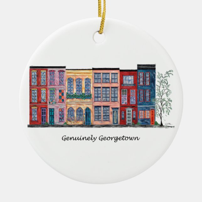 Genuuly Georgetown Julgransprydnad Keramik (Framsidan)