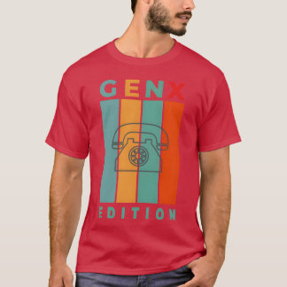 GENX EDITION Retro Telefon Design T Shirt