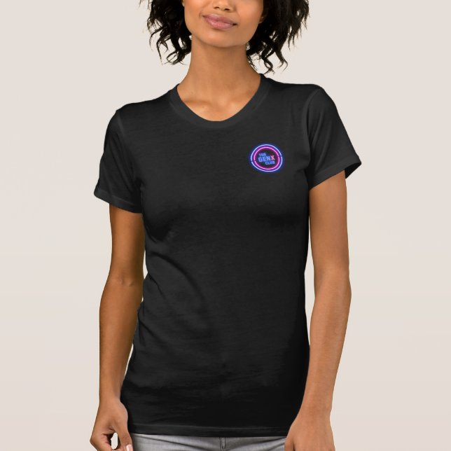 GENX-KLUBBEN Neon Rosa & Lila T Shirt (Framsida)