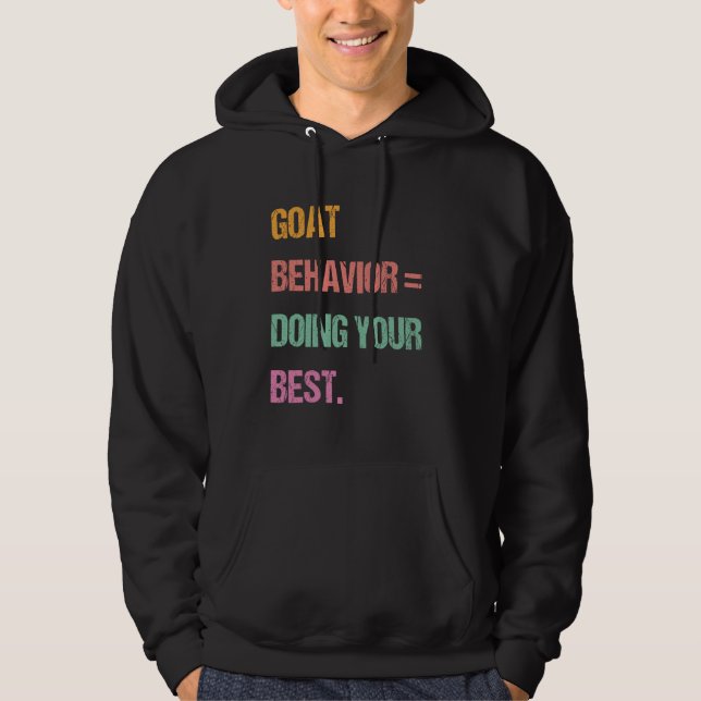 GenZ Bruh Testdag Lärare Get Beteende Gör Hoodie (Framsida)