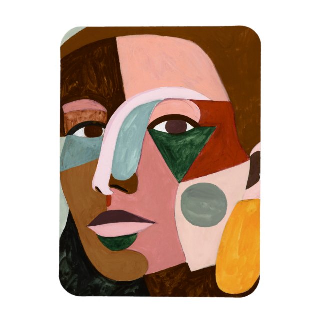 Geo Ansikte Magnet (Vertikal)