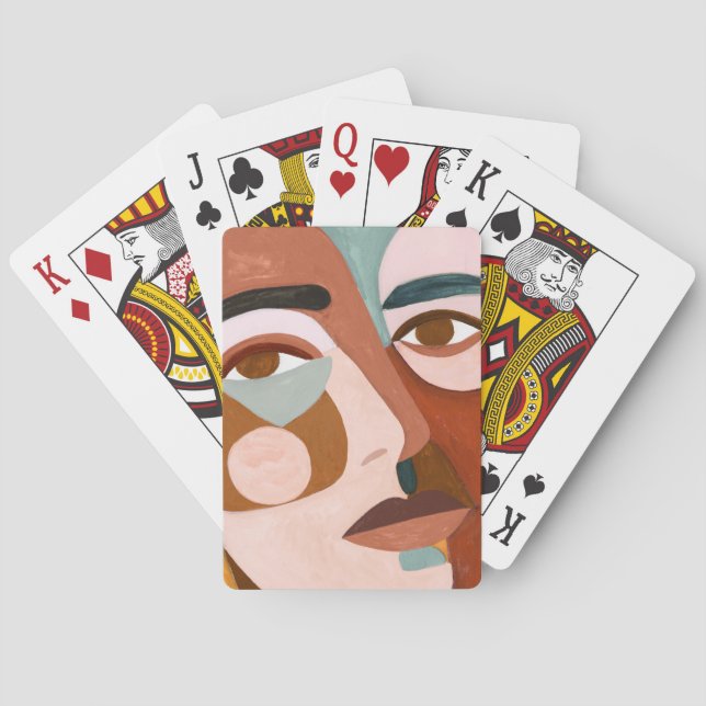 Geo Ansikte UpClose Casinokort (Baksidan)