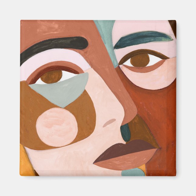 Geo Ansikte UpClose Magnet (Framsidan)