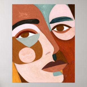 Geo Ansikte UpClose Poster