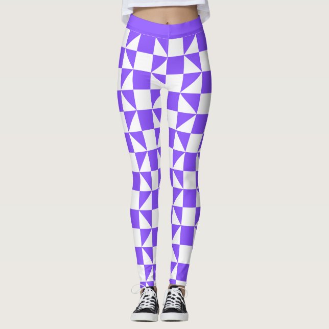 "Geo Chic Designad" Leggings (Framsida)