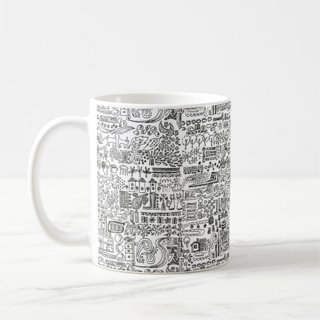 geo-design kaffemugg (Vänster)