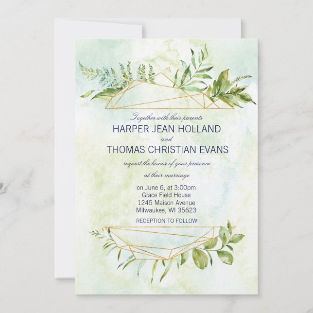 Geo Envy Inbjudan Card (Framsida)