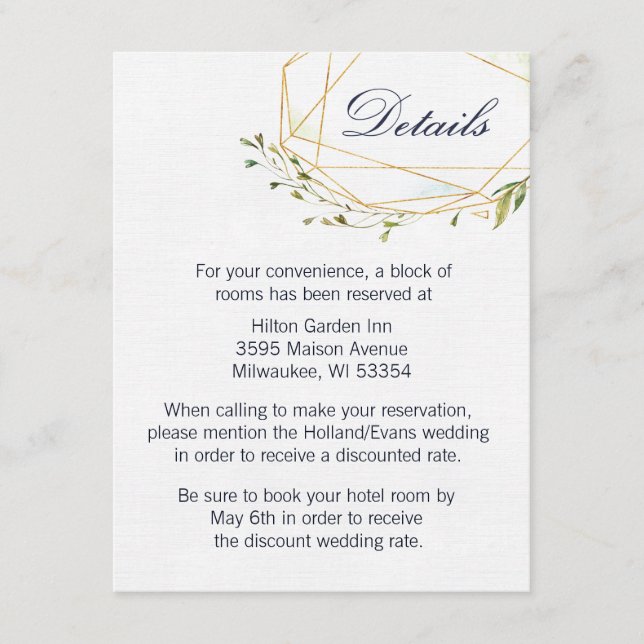 Geo Envy-informationskort Tilläggskort (Framsida)