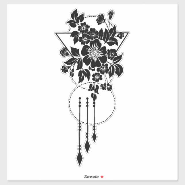 Geo Flower Klistermärken (Ark)